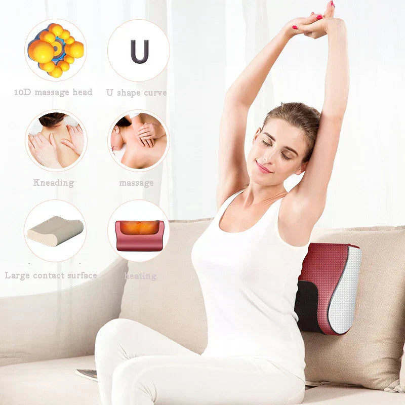 ꜰᴏʀᴀᴄᴛɪᴠᴇ™ Red Pillow Massager – جهاز تدليك الوسادة الحمراء