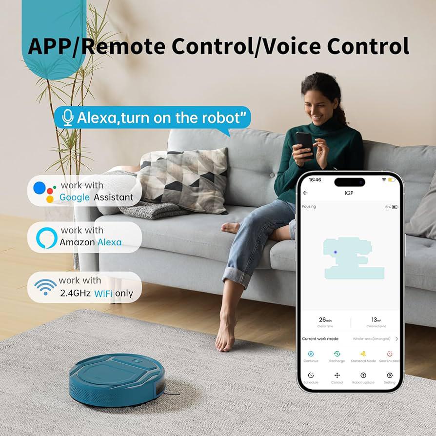 ꜰᴏʀᴀᴄᴛɪᴠᴇ™Smart Robotic Vacuum Cleaner | المكنسة الذكية الروبوتية