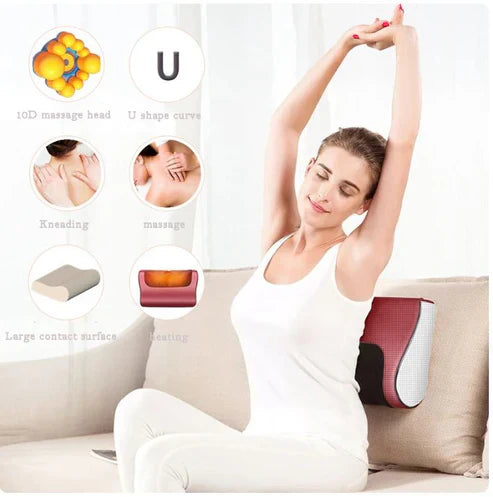 ꜰᴏʀᴀᴄᴛɪᴠᴇ™ Red Pillow Massager – جهاز تدليك الوسادة الحمراء