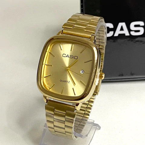 Foractive™Casio Watch Gold + Gold – كاسيو ووتش ذهبي + ذهبي