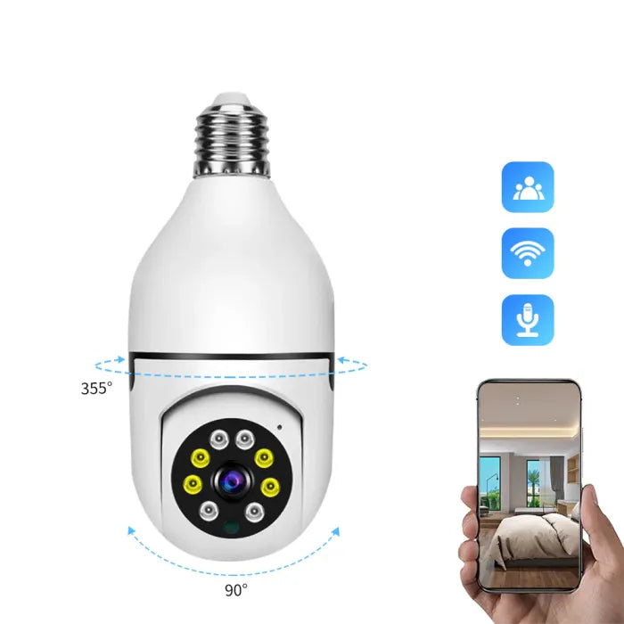 ꜰᴏʀᴀᴄᴛɪᴠᴇ™ Night Vision Wireless Bulb Camera | الكاميرا اللاسلكية على شكل لمبة برؤية ليلية