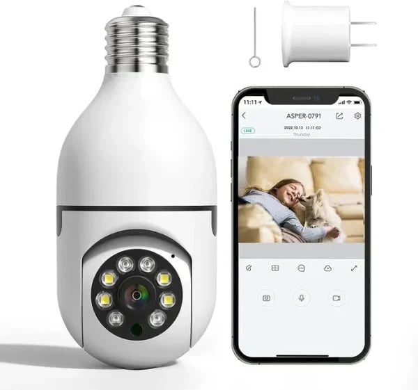 ꜰᴏʀᴀᴄᴛɪᴠᴇ™ Night Vision Wireless Bulb Camera | الكاميرا اللاسلكية على شكل لمبة برؤية ليلية